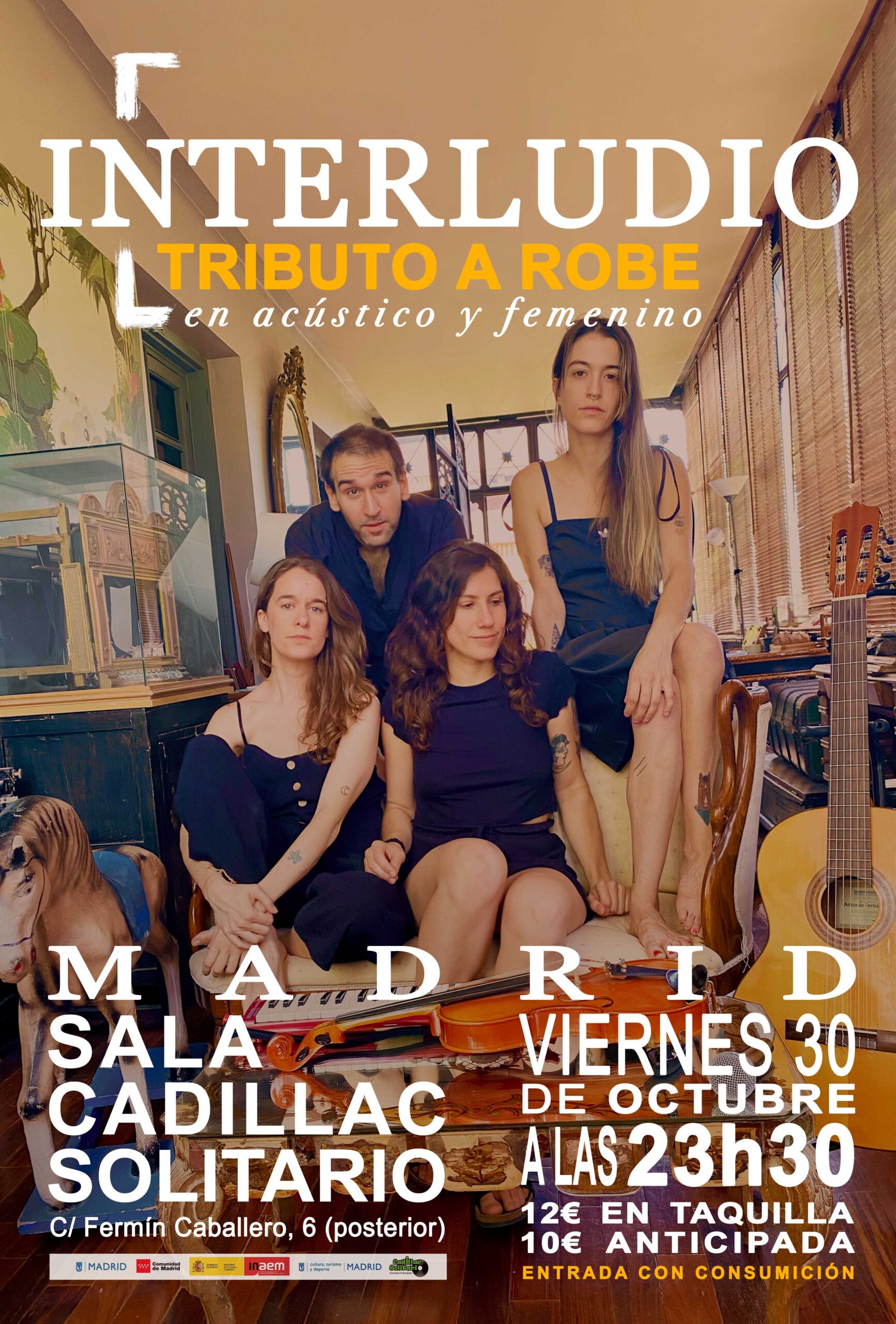 Cadillac Solitario Madrid, Reservado para cumpleaños Madrid, Cumpleaños con concierto Madrid, Celebrar cumpleaños Madrid, Local para cumpleaños Madrid